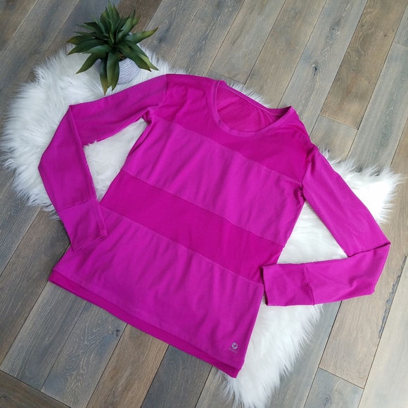 oiselle Tops - Oiselle Drop Top Mesh Electric Orchid Running Top